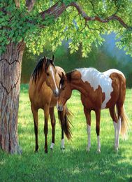 Forest Horse Drawing 5D Diamond Painting Beauty Full Square Drill Needlework Embroidery CrossStitch Mosaic Patterns Rhinestone8955197