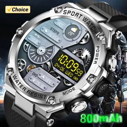 Watches 2023 New Smart Watch Men1.5inch Screen Tough Body 800mAh Bluetooth Call Health heart rateMonitoring IP68 Waterproof Sport watch