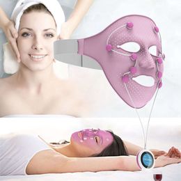 Silicone Facial Mask Electric V-shaped Face Lifting Slimming Face Massager Anti Wrinkle EMS Therapy Device Beauty Machine