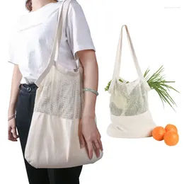 Shopping Bags Reusable String Grocery Bag Cotton Shopper Tote Mesh Net Woven