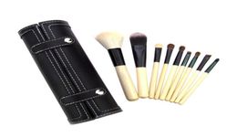 STOCK Brown Makeup Brushes Sets 9pcs Kit Brand Tools M Foundation Concealer Powder9346515