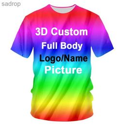 Men's T-Shirts Customizing exclusive 3D full print T-shirts for men fashionable hip-hop short sleeved tops abstract mens womens and childrens T-shirtsXW
