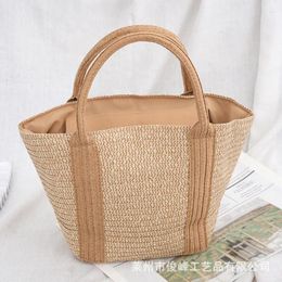 Evening Bags Handmade Woven Beach Bag With Ethnic Straw