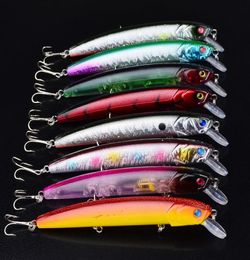 New CRANK bait fishing lure 8colors ABS Plastic deep diving Wobbler walleye crappie Lure 127cm 155g bass crankbait6520414