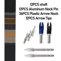 Arrow 12pcs Victory Vap Arrows Carbon Arrow Shafts SP350 400 450 500 600 700 800 900 Arrow Pin Nock ID4.2mm DIY Compound Bow Hunting