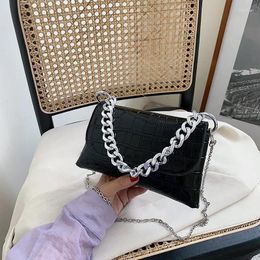 Shoulder Bags Classic Stone Pattern Messenger For Women Large Capacity Handbags Fashion Chain Crossbody