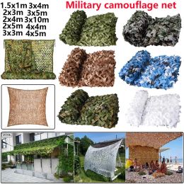 Shelters Military camouflage net swimming pool beach pavilion garden shading camouflage canvas net 7 Colours