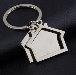 10 pieceslot Zinc Alloy House Shaped Keychains Novelty Keyrings Gifts for Promotion House key ring1142786