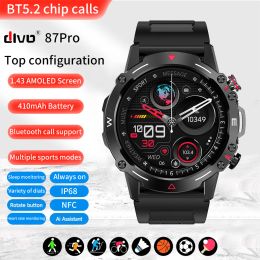 Watches Divo Smartwatch Men Women 2023 Full Touch AMOLED Screen Sport Fitness Watch Man IP67 Waterproof Bluetooth Smart watch More Dials