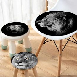 Pillow Black And White Animal Lion Modern Minimalist Style Seat Pad Household Soft Plush Chair Winter Office Sofa Decor Tatami