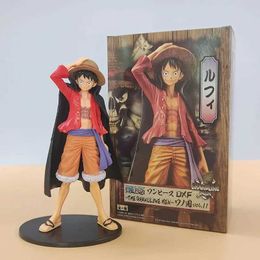 Action Toy Figures 17 cm One Piece Modello di personaggio luffy Monkey D. Luffy Action Character One Piece Animation Statue Series Decorazione Pvc Modello Toyl2403