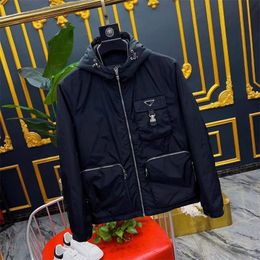Men's jacket designer jacket thin jacket letter inverted triangle jacket sun protection spring and autumn clothing high-quality outdoor short jacketM-4XL