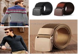 38mm Widefashion Man Women Automatic Belt Buckle Military Fans Tactical Canvas Belt Solide Colour Durable Belts Unisex1679509