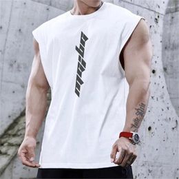 Men's Tank Tops Men Outdoor Bodybuilding Top Gyms Fitness Sleeveless Shirt Breathable Male Quick-drying Sports Vest Undershirt Jogging