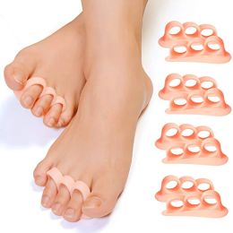 Treatment 2pcs Silicone Gel Hammer Toe Correction Spacer Overlapping Toes Separators Curled Toe Straightener Adjuster Feet Foot Care Tool