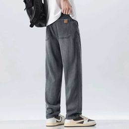 Men's Jeans New clothing design summer thin and soft Lyocell fabric mens jeans denim pants casual Trousers street 28-38 Q240427