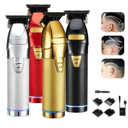 Hair Trimmer Professional Mens Barber Rechargeable Cordless Q240427