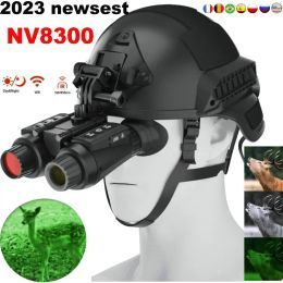 Cameras 2023 NEW Night Vision Binoculars 850nm Infrared Digital Head Mount Hunting Camping Equipment 8x reocder 0300M green picture