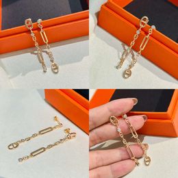 Jewelery Designer Pendant Stud Gold Sier Classic Earrings for Women Wedding Brand Valentines Day Gift with Box Original Quality