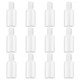 Storage Bottles 12pcs Travel Refillable Empty Containers For Shampoo Lotions Body 75ml Soap Packaging Liquid