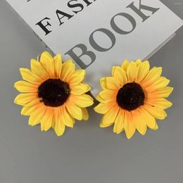 Decorative Flowers 40Pcs Artificial Sunflower Heads With Stems For Crafts Christmas Tree Home Wedding Birthday
