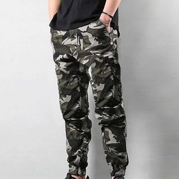 Men's Pants New mens camouflage pants autumn mens thick sports pants mens casual wool sports pants fashion brand Trousers mensL2405