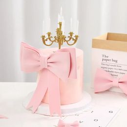 Girl Heart Oversized Bow Birthday Cake Baking Decorations Valentine's Day Anniversary Baby's First Birthday Party Decoration