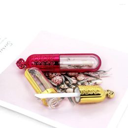 Storage Bottles 5ml Gold Rose Red Crown Lip Gloss Empty Tube Cosmetic Glaze In Bottle With Box