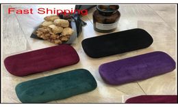 New Bee Glasses Box Color Suede Sunglasses Case Brand Red Green Sunglasses Bag Cloth 4 Colors 4P7Y87097055