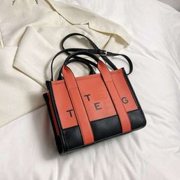 luxury two color designer handbag alphabet applique shoulder bag large capacity underarm casual crossbody bags tote Bag