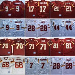 75th Throwback 81 Art Monk Football Jerseys 9 Jurgensen 7 Joe Theismann 44 John Riggins 21 Sean Taylor 28 Darrell Green 17 Doug Williams 66 Joe Jacoby 68 Russ Grimm