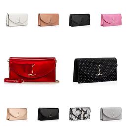 Designer Bag High Quality Leather Rivet Bags for Women Red Bottom Wallet Stylish Mini Envelope Casual Multicolor Handbags Preppy Purse Cellphone Pouch Chain Totes