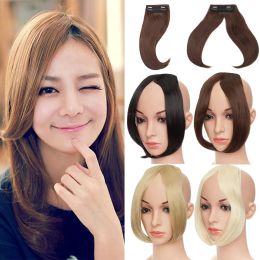 Bangs Bangs Snoilite Synthetic Fashion Long Clip In On Front Hair Bang Side Fringe Hair Natural Bangs Hair Piece For Women