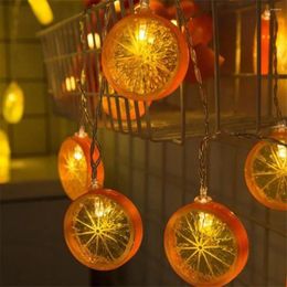 Strings Battery Operated Orange Fruit String Lights Perfect For Weddings Parties And Celebrations Indoors Outdoors