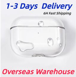 Stock for Apple Pro 2 2nd Generation Airpod 3 Pros Headphone Accessories Solid TPU Silicone Protective Earphone Cover Wireless Charging Shockproof Case 93096