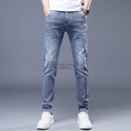 Men's Jeans Spring/Summer New Men's Jeans Edition Trendy Slim Fit Small Straight Tube Pants Youth Men's denim pants Plus Size Pants