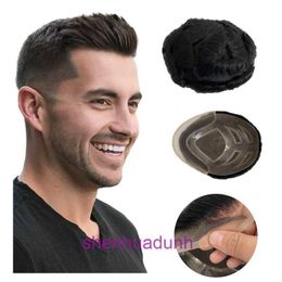Four eyed Mono mesh bottom 32mm water curled human hair for mens wig block 8x10