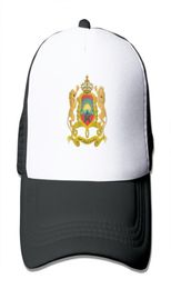 Unisex Man Coat Of Arms Of Morocco Mesh Caps Color Option hat caps Hip Hop Fitted Cap Fashion5857076