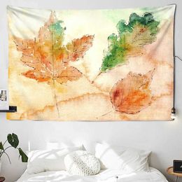 Tapestries Simple Abstract Tapestry Boho Maple Leaf Tapestry Wall Hanging Mysterious Divination Witchcraft Beach Aesthetic Room Decor Mural