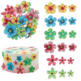 Party Supplies 50Pcs Flowers Butterfly Cupcake Toppers Colourful Paper Butterflies Cake Decorating Wedding Birthday Decorations