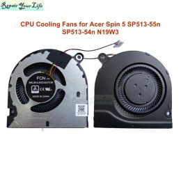 Components Laptop CPU Cooling Fans for Acer Spin 5 SP51355n SP51354n N19W3 Computer Notebook PC Fan Radiator Cooler FCNDQ5D566G002 DC5V