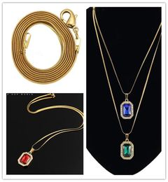 Femail Jewellery gemstone necklace hip hop pendant necklaces women fashion necklace gift leisure ornament7671739