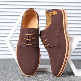 Dress Shoes Pig Suede Business Men 2024 Elegant Arrival Large Size38-48 Formal Man Spring Shoe