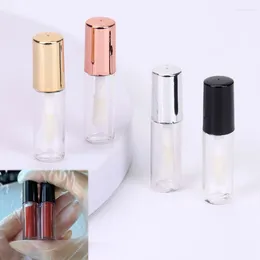 Storage Bottles 10PCS/Lot Transparent Lip Gloss Tubes Mini Plastic Lipstick Sample Cosmetic 1.2ml Containers