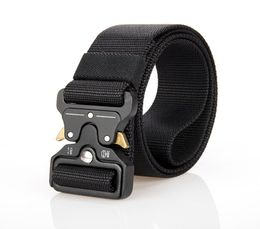 38CM Unisex Canvas Adjustable Male Army Tactical Belt AUTOMATIC Buckle Men Waist 8 COLORS2957549