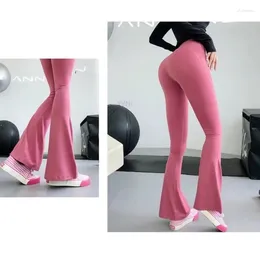 Active Pants 2024 Yoga Flare High Waist Casual Quick Dry Sweat Absorbing Pilates Fitness Elastic Slim Fit Wide Leg