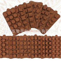 Moulds Best Selling Chocolate Silicon Mould Food Grade DIY Silicone Flower Mould Cake Baking Design Donuts Candy Mould Decoration Kitchen