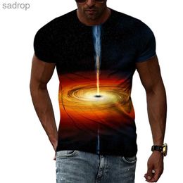 Men's T-Shirts Summer Exploration Space Creative Pattern Mens Printed Large T -shirts 3D Universe Natural Fashion Clothing.XW