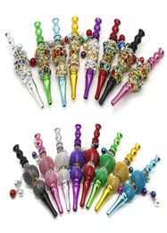 Bling Blunt holder mouthpiece metal hookah tips Jewellery Alloy Shisha Hookah Mouth Tips Philtre Tip Detachable Tips Nargile Hookah M7290009