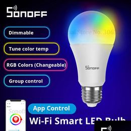 Smart Remote Control Wholesale Sonoff B05Bla60 Led Bb Dimmer Wifi Light Bbs 220V240V Works With Alexa Drop Delivery Electronics Dhq6Z